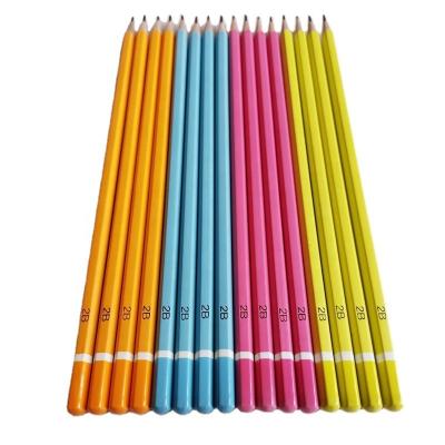 China office & School Pencil Children Hexagon HB Pencils Macaron HB 2B Wooden Drawing Pencil Set Lapices To Buy Stationery Online for sale