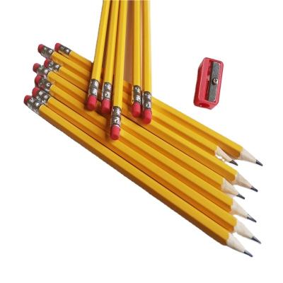 China office & HB 2b 4b 6b Dermatograph Yellow Hexagonal Pencil Purchase Pencil Drawing School Pencil Color Stationery Online for sale