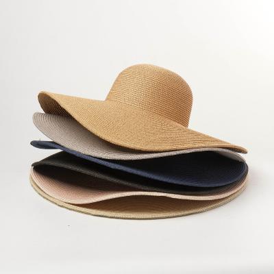 China Wholesale Ladies Paper Straw Hats Straw Hats Sun Beach Women Sombreros de Paja Nama Soft Straw Sun Hat for sale