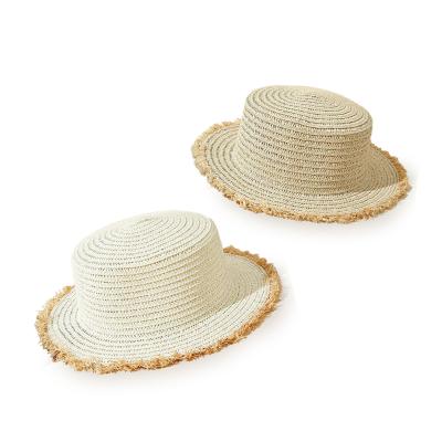 China WholesaleFashionable Beach Raffia Balancing Straw Fedora Travel Sombreros For Women Ladies Summer Brim Porkie Tops Wide Beach Hats for sale