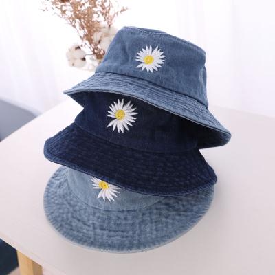 China Sun Floppy Summer Character Cotton Girls Boys Bucket Hat Denim Cotton Toddler Kids Infant Infant Tractor Hat for sale