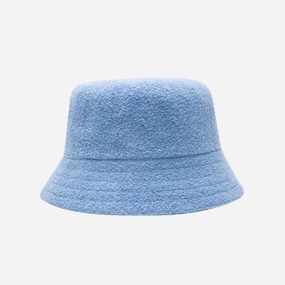 China Fashion Striped Custom Bucket Hats Kids Comfortable Terry Color Designer Bucket Hat Wholesale for sale