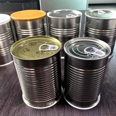 China Hot Sale 3 Pcs Pet Food Tin Can , Metal Self Sealing Sealed Tin Cans for sale