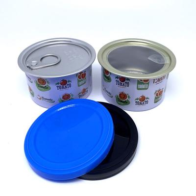 China 65mm Or 73mm Plastic Food Cap For Tin Can for sale