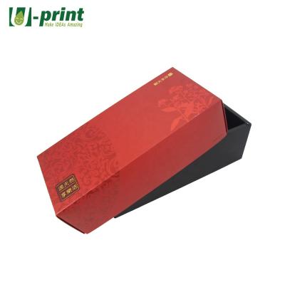 China ODM Recyclable Customized Eco - Friendly Logo 2 Piece Lid Craft Paper Box for sale