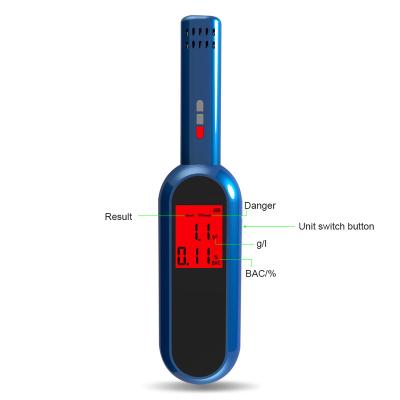 China Mouthpiece Police Digital Display Breath Analyzer Personal Testing Alcohol Tester Manufacturer for sale