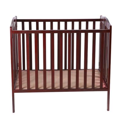 China Modern Paint Color Style Custom Size Logo Wood Material Multifunction Baby Bed Hutch Crib with Playpen for sale