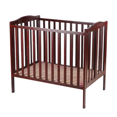 China Modern Strong and Stable Safety Protection Smooth Outdoor Boys Girls Baby Bed Crib Wooden Solid Wood Hutch for sale