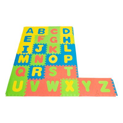 China Non-Toxic Washable Alphabet Puzzle Mat, THICKEST ABC Floor Mat with 26 Tiles, Kids Learn and Play with Interlocking Puzzle Pieces for sale