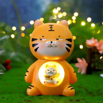 China Worlwide Year of Cute Student Graduation Gift Tiger Sesame Tiger Stars Light Children's Night Light Resin Gift Campus Atmosphere for sale