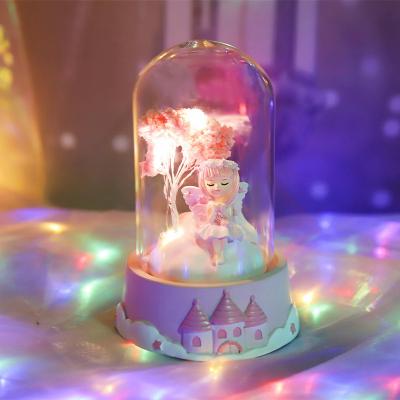 China World direct fairy light night flower gift creative cute plant bedside office bedroom girl friend birthday gift for sale