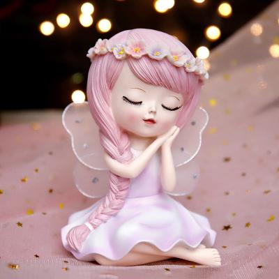 China New Manufacturers Central Institute of Statistics Flower Girl Heart Garland Girl Decoration Living Room Bedroom Fairy Accessories National Wind Fairy Long Hair for sale