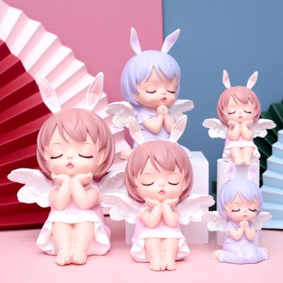 China Global Creative Gifts Cute Baby Anne Trumpet Ornaments Resin Crafts For Children Girlfriends Gifts Must-Have for sale