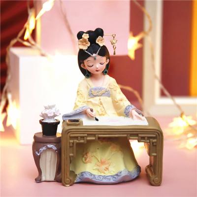 China Global retro exquisite girl piano chess calligraphy and painting ornaments to send classmates birthday gifts Chinese room decoration for sale