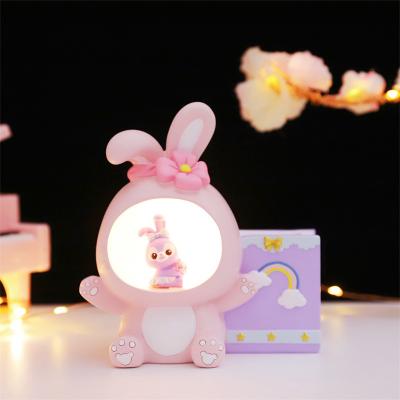 China Globally Manufacturers Supply Cartoon Star Rabbit Pen Stand Lamp Desktop Storage Pen Holder Decorations Ornaments Gifts for sale