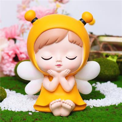 China National Cute Girl Honey Piggy Bank Decoration Office Home Ornaments Coins Collectable Deposit and Children's Gift Makers Gifts for sale