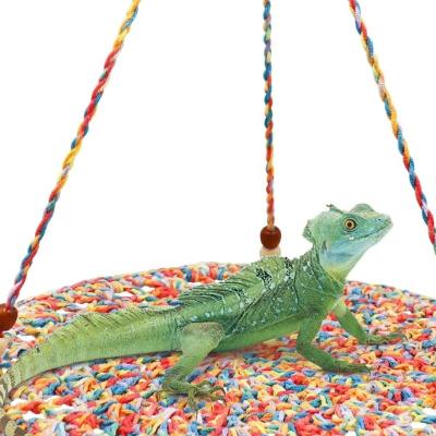 China Breathable Indoor Handmade Reptile Summer Hanging Bed For Dragon Leopard Birds Parrots Gecko Bed Hammock Bearded Pet Hammock for sale