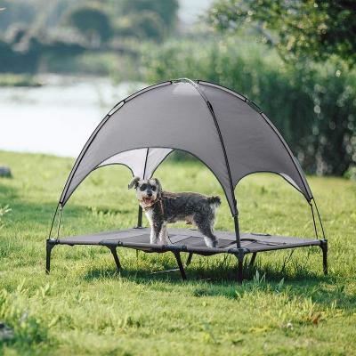 China Outdoor Breathable Travel Summer Beach Seaside Folding Camping Dog Bed for sale