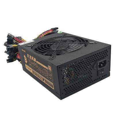 China US 1800W PC Gaming Desktop Non-Modular Power Supplies PSU Fan Quiet Air Volume Single Rail Support High Active Wide Voltage 140mm PFC 12V for sale