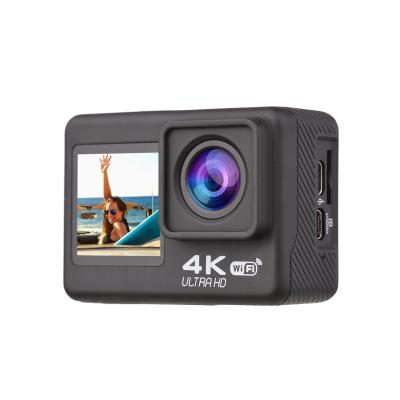 China WiFi Super Camera 4K60FPS Dual Function 4K60FPS High Definition Wide Angle Recording 170 Degree 30 Meters Sport 4k 60fps Waterproof Action Camera Screen for sale