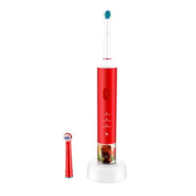 China Battery Operated Children Sonic Electric Toothbrush Child Baby Kids Rechargeable Waterproof Soft Rotating Toothbrush IPX7 for sale