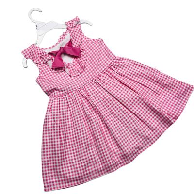 China New Washable Kids Girl Summer Dresses Girls Dress Sleeveless Bows And Ruffles Skirts Toddler Girls Dresses for sale