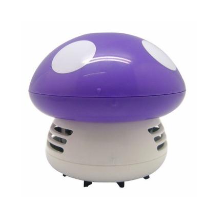 China Cute Portable Hotel Mushroom Cartoon Mini Desktop Vacuum Desk Dust Remover for sale