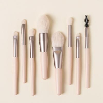 China Angular Blush OEM 7pcs Makeup Foundation Brush Set For Beginners Soft Blush Makeup Tools for sale