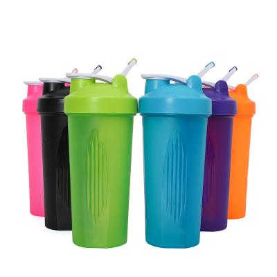 China Viable Customized BPA Free Shaker Bottle With Balls And Grids Protein Shake Mix Bottle for sale