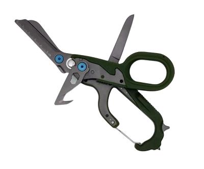 China Hot Selling Universal Cutting Outdoor Universal Scissors Emergency Camping Scissors Folding Scissors for sale