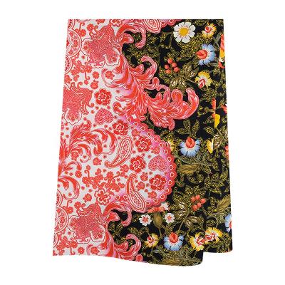 China Factory supply 100% habotai silk habotai charmeuse fabric garment 12mm pure silk viable silk floral fabric thickness for lady for sale