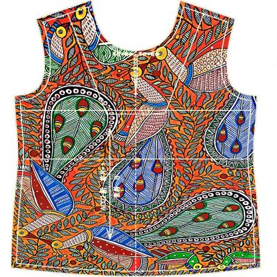 China Original American Original Silk Charmeuse Women's Breathable Nightwear 14mm Peacock Women's Blouses Multi Digital Printing Tops for sale