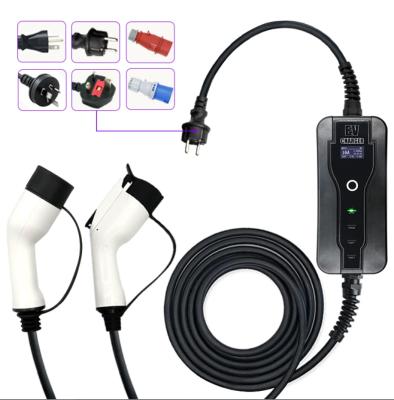 China Wholesale New Energy (EV) Vehicle Parts Factory Sale 16A EV Charger Level 2 Station Wall Electric Vehicle Charging Station For Tesla EV Charger for sale