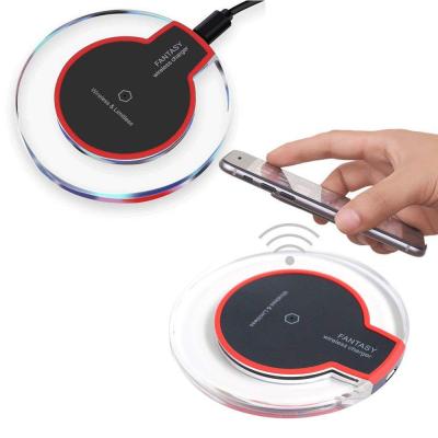 China Universal Wireless Charger New K9 5W Mobile Phone Ultra-thin QI Radio Charging For iPhone for sale