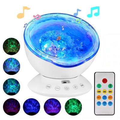 China 7 Colors Changing Modes& Rotate 12 Mode LED 7 Color Changing Night Light Surf Remote Control Spotlight for sale