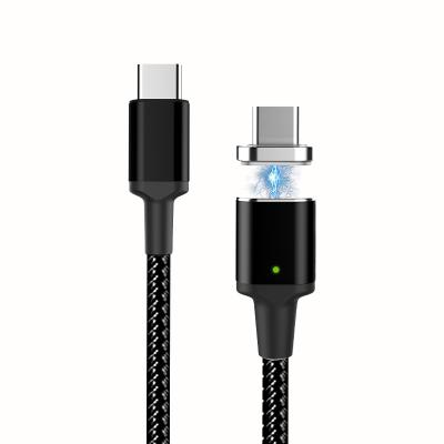 China Data Tansmission 5A 20V Type C Data Cable Magnetic Charging Nylon Braided Data Cable For Phone for sale