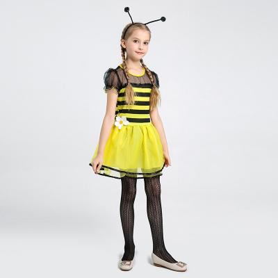 China For Party Fast Delivery In Stock Halloween Costume Kids Love Girls Bee Dress Halloween Cosplay Bee Costume For Carnival for sale