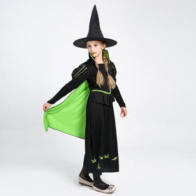 China For Party Fast Delivery In Stock Halloween Costume Kids Love Girls Witch Dress Cosplay Halloween Mermaid Witch Costume for sale