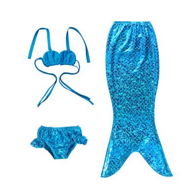 China Breathable Mermaid Costume For Girls Dress Up Swimwear Children Mermaid Bikini Beach Wear Summer Dress for sale