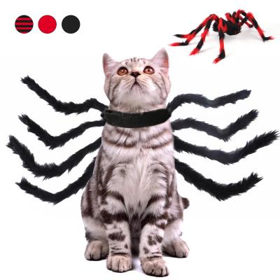 China New stocked pet spider wing costume for Halloween little dog and cat spider costume holiday pet cosplay costume for sale