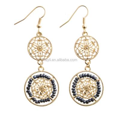 China New Designed Euramerican Factory Shape Vintage Elegant Fashion Direct Selling Delicate Earring for sale