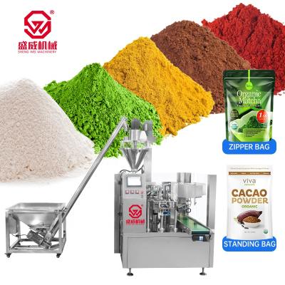 China Food Premade Bag Milk Masala Powder and Packaging Potato Chips Nuts Pouch Packing Spices Machine for sale