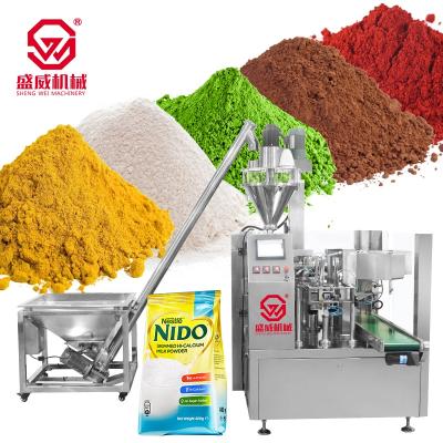 China Food Premade Bag Packaging Coffee Filling Machines Washing Flour Spice Packing Machine Detergent Powder for sale