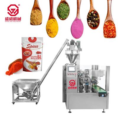 China Food 100g 500g 2kg Stand Up Pocket Salt Masala Chili Powder High Speed ​​Packaging Machine for sale