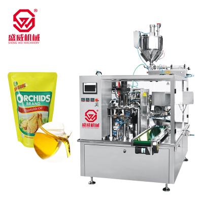 China Automatic High Speed ​​Sauce Honey Milk Oil Water Stand Food Washing Powder Stand Up Doy Pack Pouch Zipper Premade Bag MajorpackR for sale