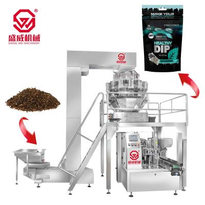 China Full Automatic Maker Premade Ziplock Bag Sugar Tobacco Powder Rotary Liquid Food Packing Machine for sale