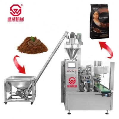 China Food Zipper Package Filling And Sealing Machine Premade Pouch Packaging Forming Machines Automatic Powder Spice Doy Bag Packing Machine for sale