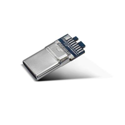 China 16 Pin Usb 3.1 C Connector , Usb 3.0 Type C Connector With PCB Board for sale