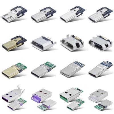 China Type C Micro Usb Connector Stainless Steel Shell With Charge / Data Function for sale