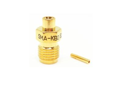 China Straight Bulkhead Female SMA Connector DC - 18GHz Frequency Range for sale